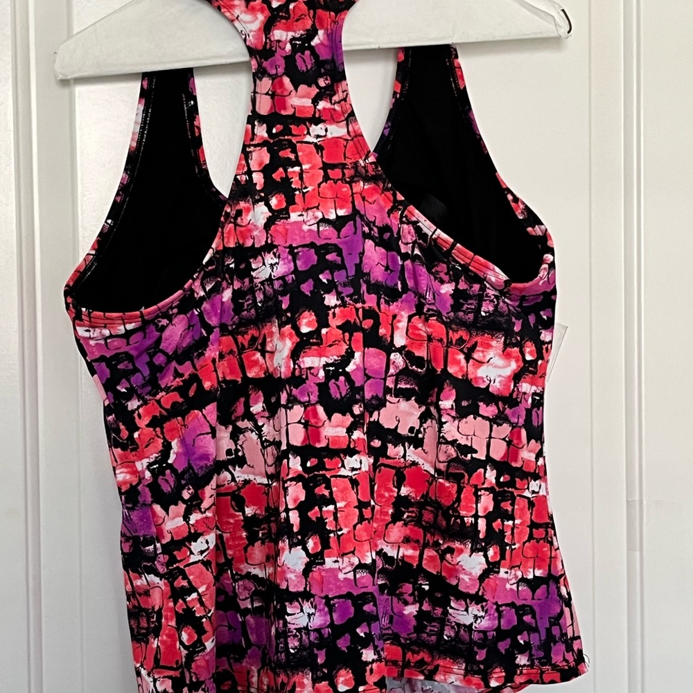Aqua Belle T back tankini swim suit top size 16 - Picture 2 of 6